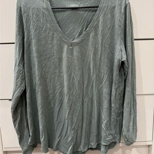 American Eagle Outfitters Sage Long Sleeve Top